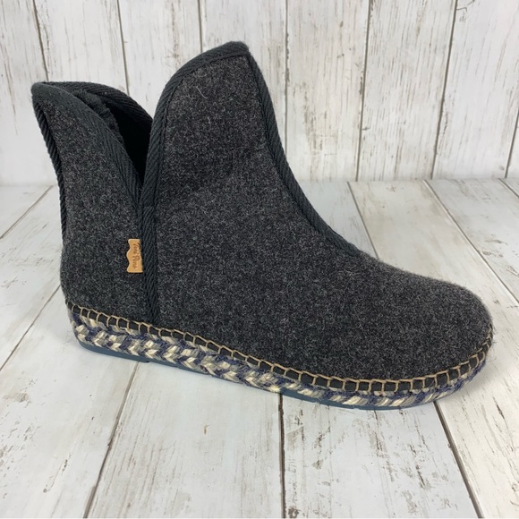 Toni Pons Origens Espadrille Platform Gray Wool Slip On Booties Women’s Size 10 - Picture 1 of 11